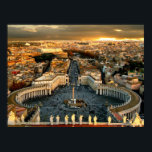 St Peter's Square Vatican Poster<br><div class="desc">St Peter's Square,  Vatikanstaten</div>
