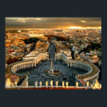 St Peter's Square Vatican Poster<br><div class="desc">St Peter's Square,  Vatikanstaten</div>