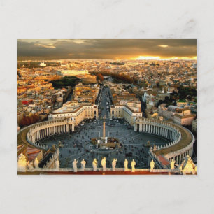 St Peter's Square Vatican Vykort