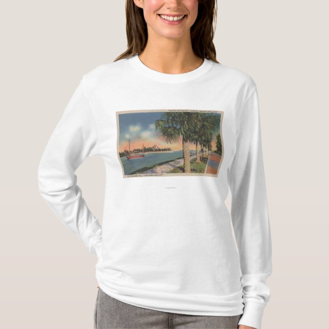 St Petersburg FL - beskåda av kaffekrukan T Shirt (Framsida)