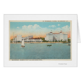 St Petersburg FL - strand beskådar av Soreno Hälsningskort