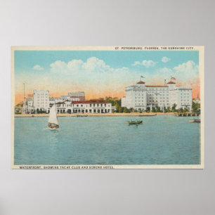St Petersburg FL - strand beskådar av Soreno Poster