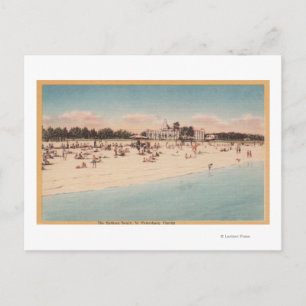 St. Petersburg, FL - Vattennära vy av Vykort