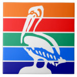 St. Petersburg Flagga Tile Kakelplatta<br><div class="desc">Lägg till en aning Floridian-pridet till din décor med vår exklusiv med flagga Sankt Petersburg, Florida! Den här plattan, som är uppgjord med stor noggrannhet, är mer än bara ett dekorativt biet. Den är ett firande av Sankt Petersburgs arv och en sjudande kustkarm. Den djärva designen visar tydligt stadens ikoniska...</div>