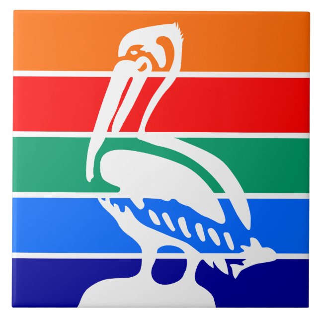 St. Petersburg Flagga Tile Kakelplatta (Framsidan)