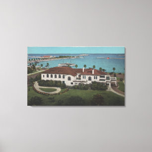 St Petersburg Florida - antenn av yachten Canvastryck
