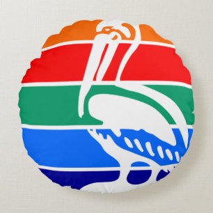 St. Petersburg (Florida) City flagga Rund Kudde