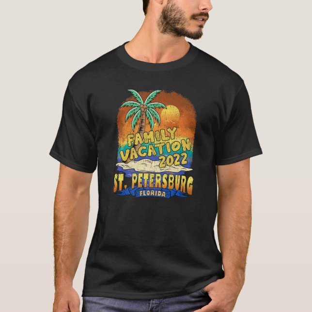 St Petersburg Florida Family Vacation 2022 Beach S T Shirt (Framsida)