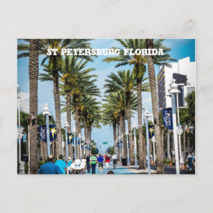 St Petersburg,Florida Handflatan Träd Vykort