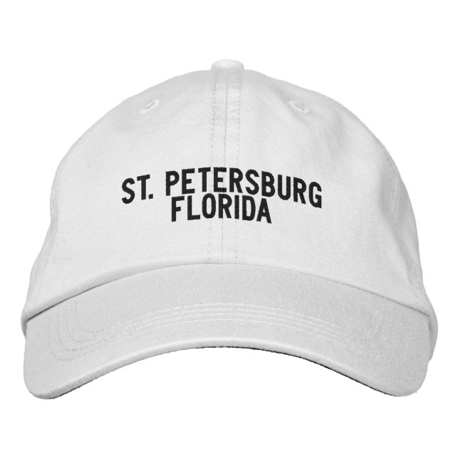 St Petersburg Florida Hatt Broderad Keps (Framsida)