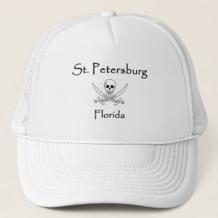 St Petersburg Florida Jolly Roger Truckerkeps