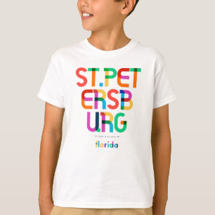 St. Petersburg Florida Mid Century, Pop Art. T Shirt