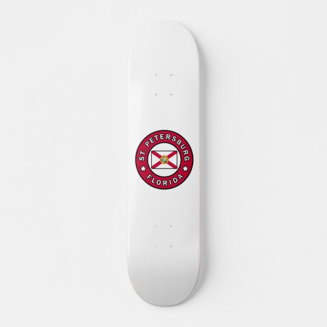 St. Petersburg Florida Mini Skateboard Bräda 18,5 Cm (Framsida)