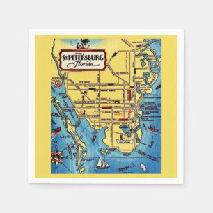 St. Petersburg Florida Napkins Pappersservett