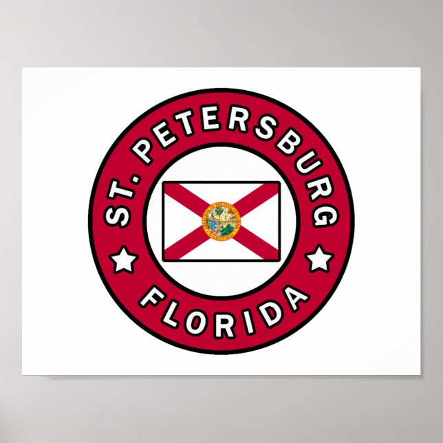 St. Petersburg Florida Poster (Framsidan)