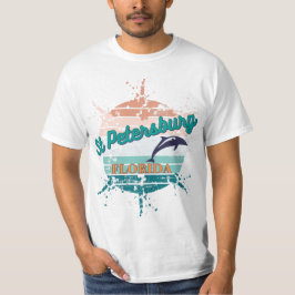 St Petersburg Florida Retro Vintage Sunset T Shirt