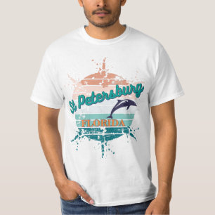St Petersburg Florida Retro Vintage Sunset T Shirt