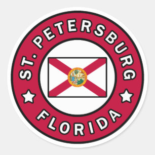 St. Petersburg Florida Runt Klistermärke