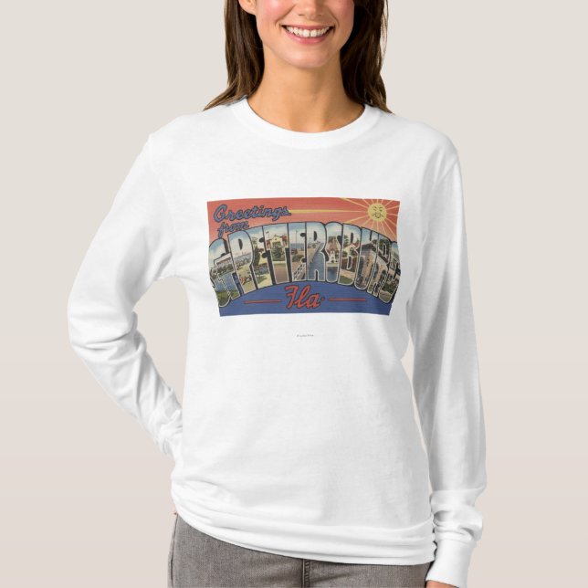 St Petersburg Florida - stora brevplatser 3 Tee Shirt (Framsida)