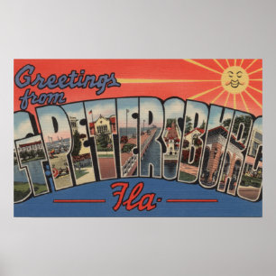 St Petersburg Florida - stora brevplatser 4 Poster