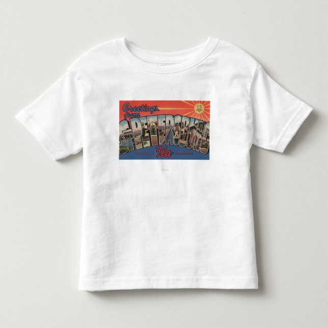 St Petersburg Florida - stora brevplatser 4 Tee Shirt (Framsida)