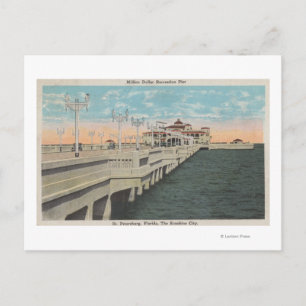 St. Petersburg, Florida - View of Million Dollar Vykort