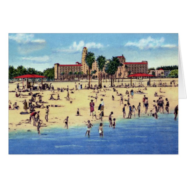 St Petersburg Florida Vinoy parkerar Hälsningskort (Framsidan Horizontal)