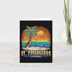St. Petersburg Florida-Vintagen Distress Souvenir Kort