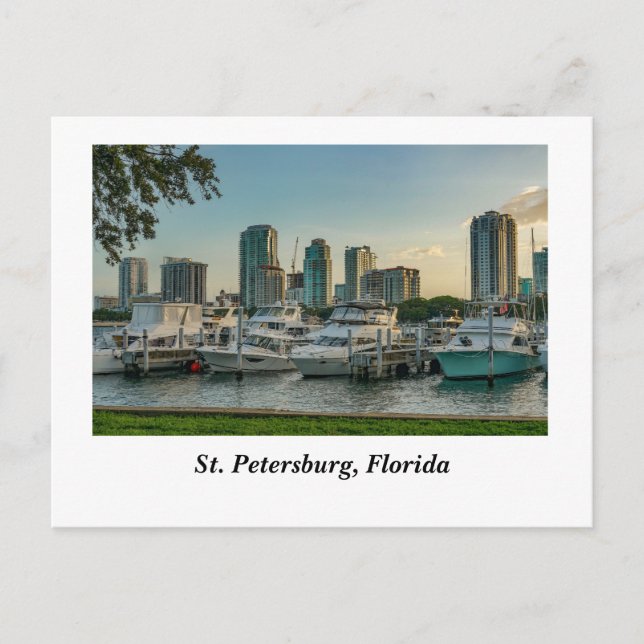 St. Petersburg Florida Vykort (Framsida)