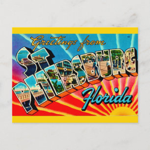 St Petersburg Hälsning Vykort