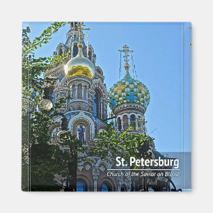 St Petersburg kyrka av frälsaren på blod Magnet