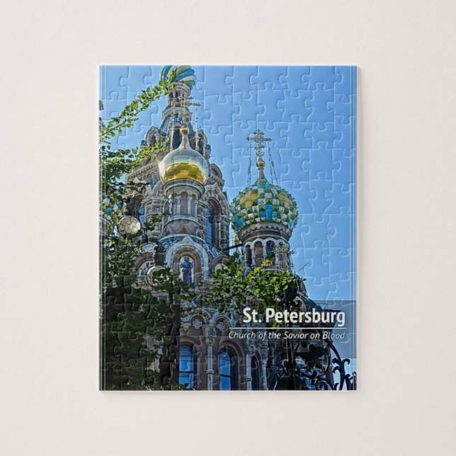 St Petersburg kyrka av frälsaren på blod Pussel (Vertikal)