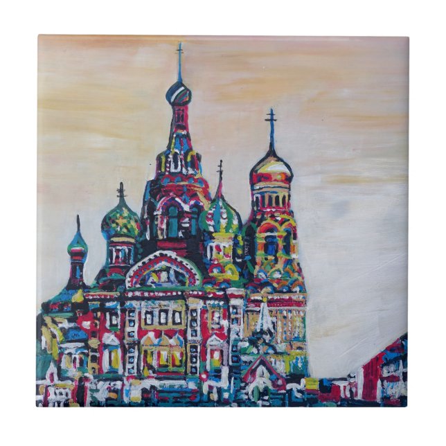 St Petersburg mig Kakelplatta (Framsidan)