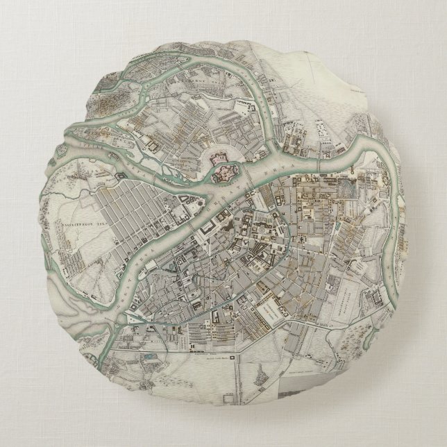 St Petersburg Rund Kudde (Framsidan)