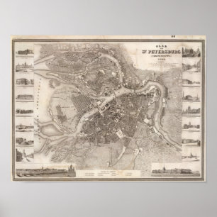 St Petersburg Ryssland Poster