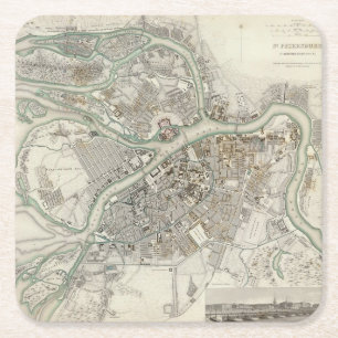 St Petersburg Underlägg Papper Kvadrat