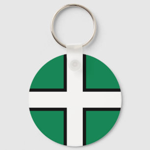 St. Petrocs flagga/Flagga av Devon Keychain Nyckelring