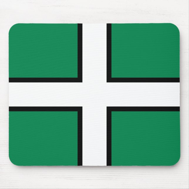 St. Petrocs flagga/Flagga av Devon Mouse Pad Musmatta (Framsidan)