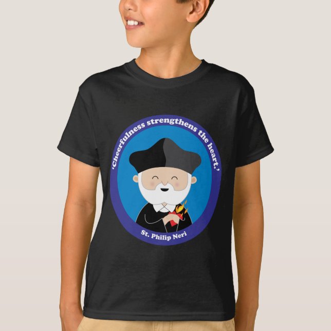 St Philip Neri T-shirt (Framsida)