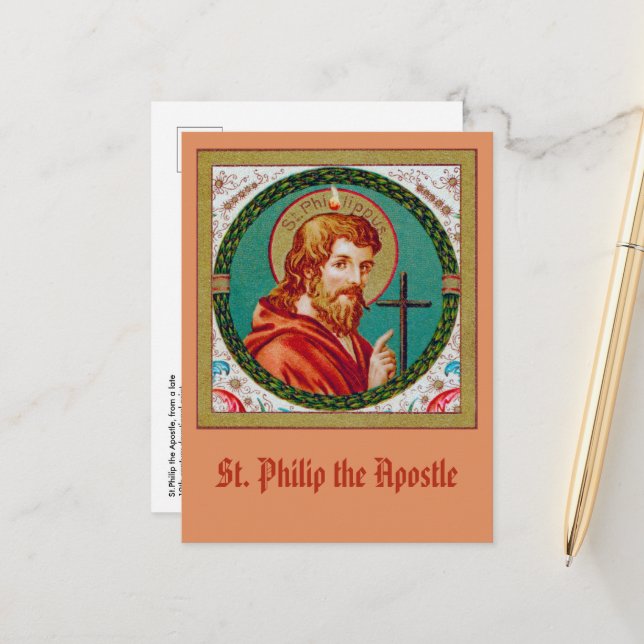 St. Philip the Apostle (JMAS 10) Vykort (Fram/Back In Situ)