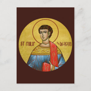 St. Philip the Deacon Prayer Card Vykort