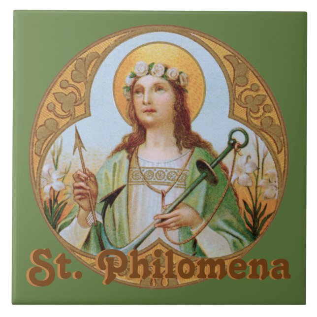 St. Philomena (BK 005) Kakelplatta (Framsidan)
