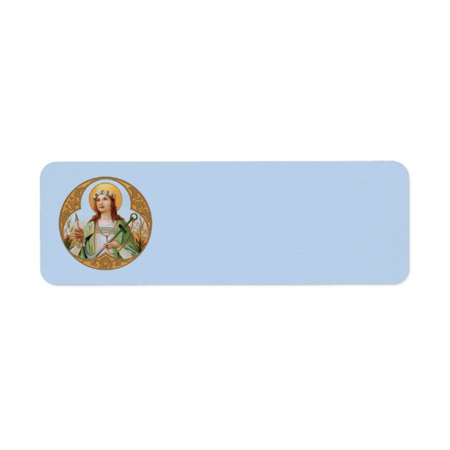 St. Philomena (BK 005) Returadress Etikett (Framsidan)