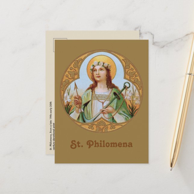 St. Philomena (BK 005) vykort (Fram/Back In Situ)