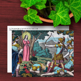 St. Philomena har skjutits med pilar Vykort