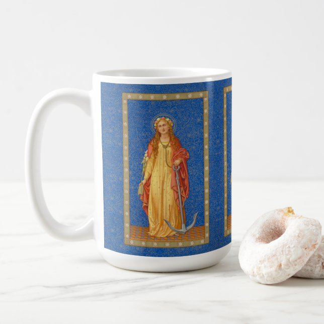 St. Philomena med Anchor (SNV 051) Kaffemugg (Med munk)