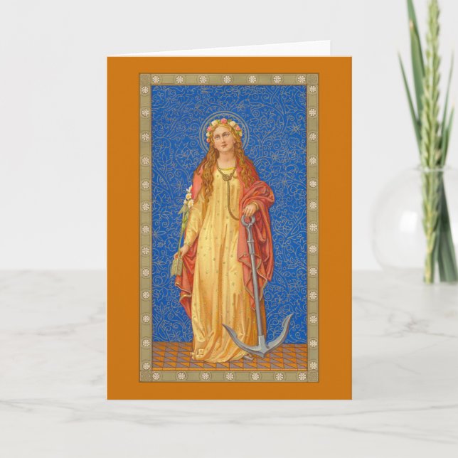 St. Philomena med Anchor (SNV 051) Kort (Framsida)