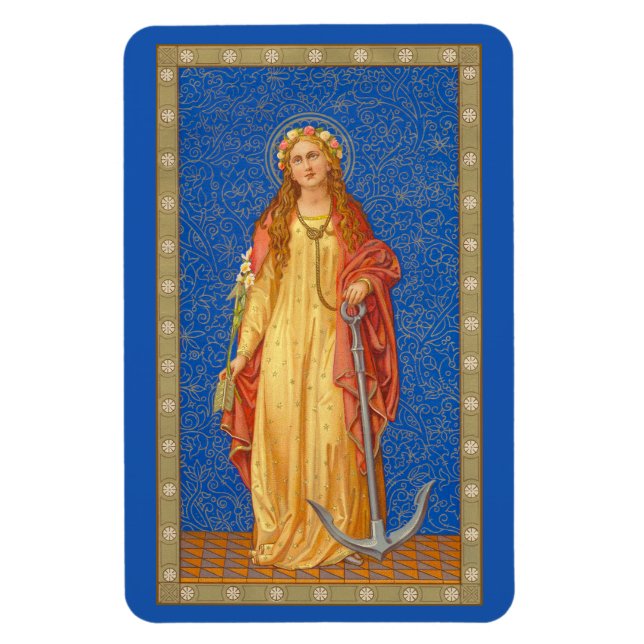 St. Philomena med Anchor (SNV 051) Magnet (Vertikal)