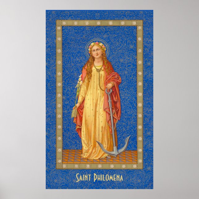 St. Philomena med Anchor (SNV 051) Poster (Framsidan)