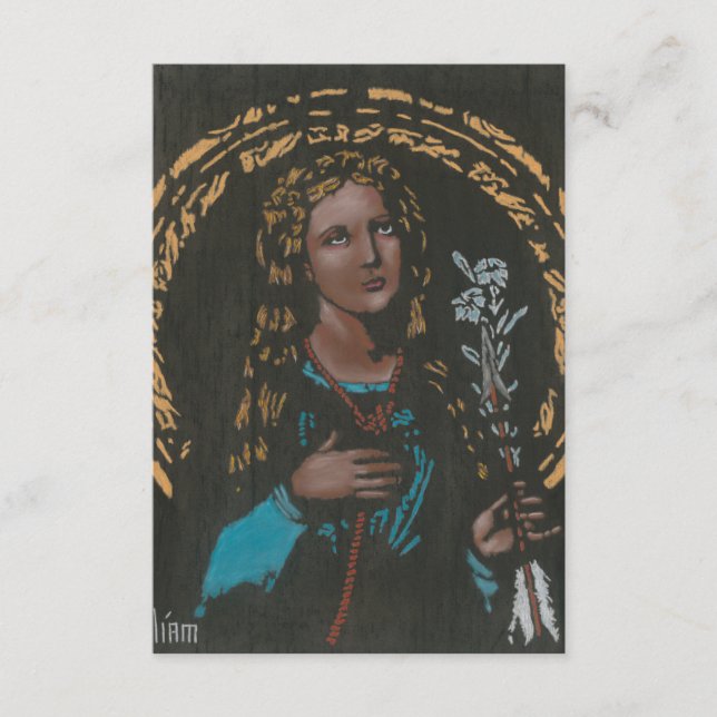St. Philomena Prayer-kort Tack Kort (Framsida)